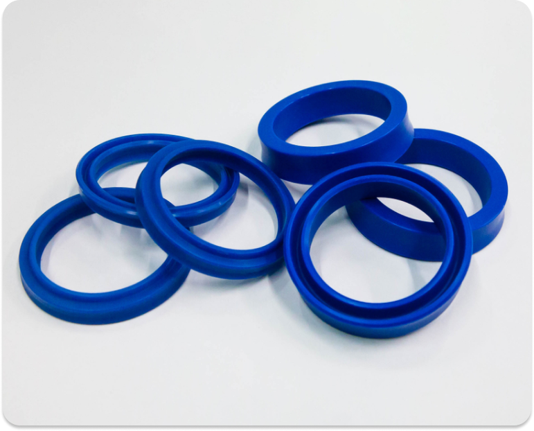 Blue O-rings of different sizes