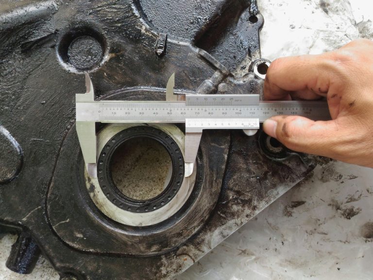 Measuring O-Ring With a Caliper