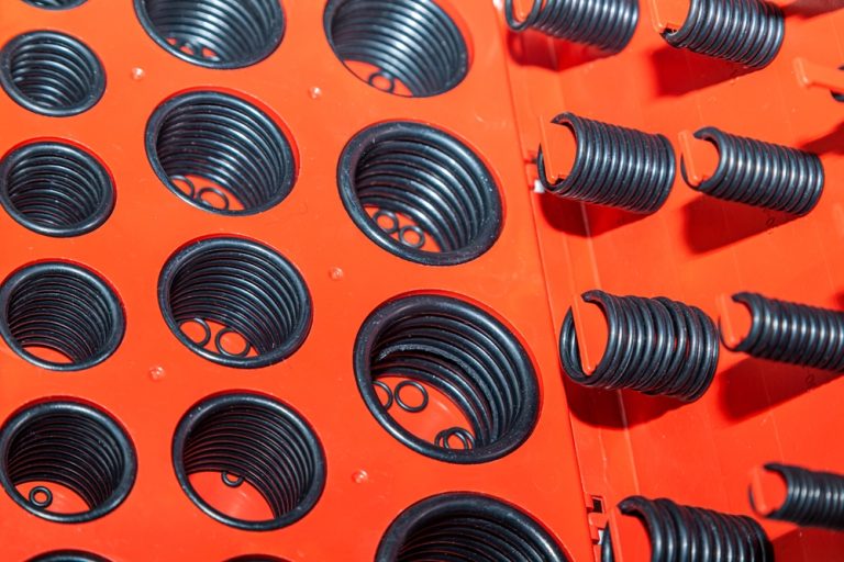 O-Rings Stored in an Orange Container